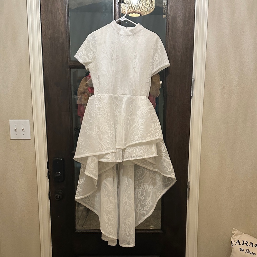 Fashion Nova White High Low Dress